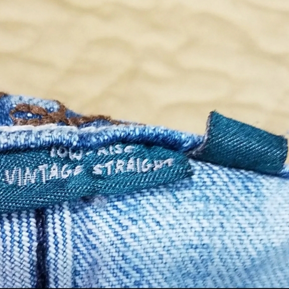 Vintage Fossil Y2K Taylor low rise straight jeans size 4 - Picture 6 of 10